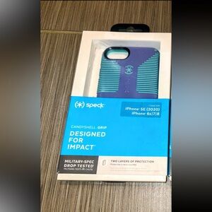 NIB 2x Speck CandyShell Grip iPhone SE (2022) Case SE (2020) 6s 7, 8 Purple/Blue